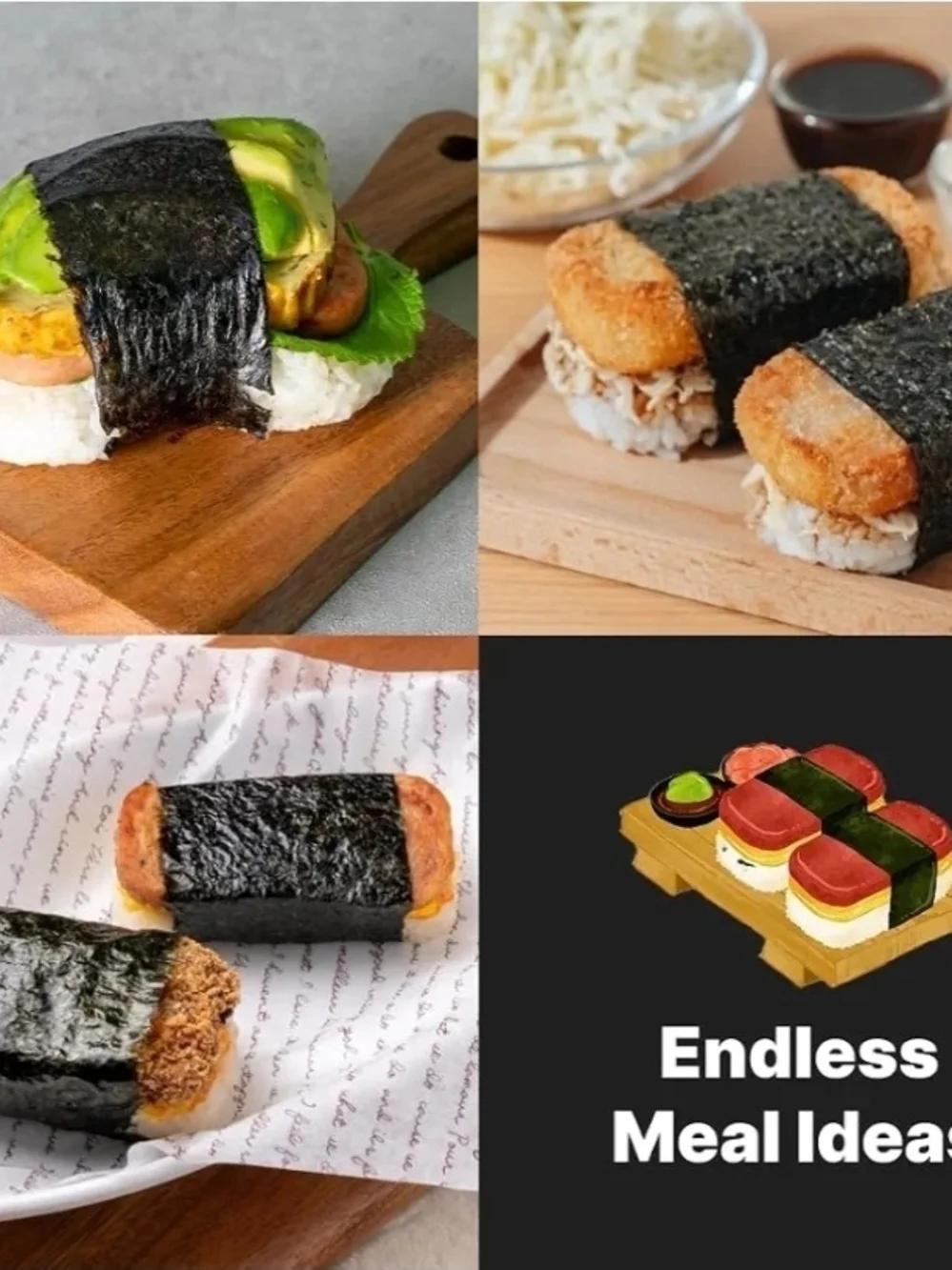 Plastic Spam Musubi Mold - Translucent White Rice Press Japanese Musubi Maker